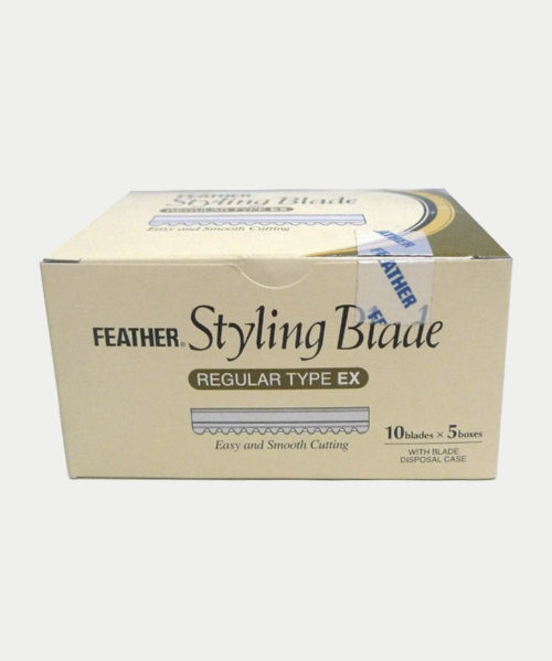 feather styling blades box